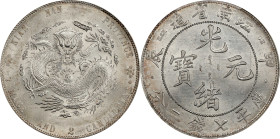 (t) CHINA. Kiangnan. 7 Mace 2 Candareens (Dollar), CD (1904)-HAH CH. Nanking Mint. Kuang-hsu (Guangxu). PCGS MS-62.
L&M-258; K-101; KM-Y-145A.13; WS-...