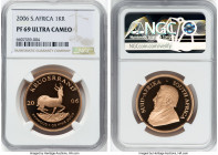 Republic gold 4-Piece Certified "First Strike" Krugerrand Proof Set 2006 NGC, 1) Krugerrand (1 oz) - PR69 Ultra Cameo 2) 1/2 Krugerrand (1/2 oz) - PR6...