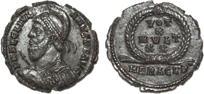 JULIEN LE PHILOSOPHE (360-363)
Centenionalis : "vot x mvlt xx" dans une couronn...