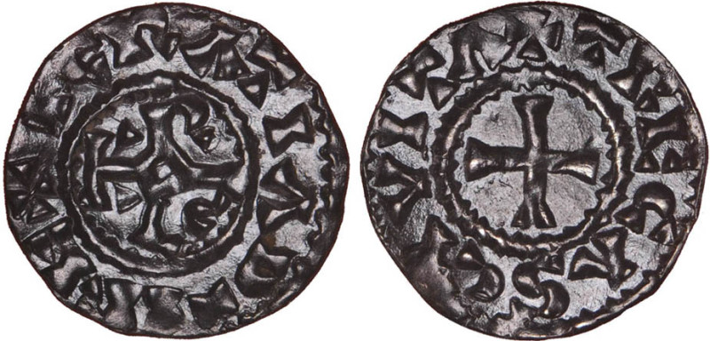 CHARLES le chauve (840-877)
Troyes : Denier
 - SUP 50 (SUP-)
Rare !


PR 5...