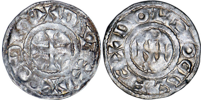 BERRI
Seigneurie de Déols (Châteauroux), Eudes l'Ancien (1012-1044) : Denier d'...
