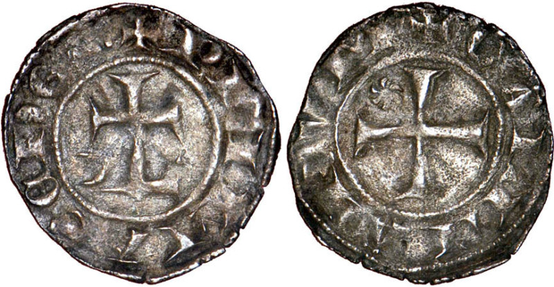 LYONNAIS
Archevêché, anonymes (vers 1260-1300) : Denier d'argent au soleil
 - ...