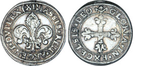ALSACE
Strasbourg, monnaies municipales : Dreibatzner (1/2 Dickpfenning), variété "XII" initial
 - TTB 40 (TTB+)



B 1349
 - ARGENT - 5,12g
 ...