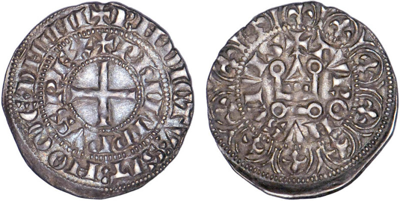 PHILIPPE IV le Bel (1285-1314)
Maille tierce à l'O rond, variété
 - SUP 50 (SU...