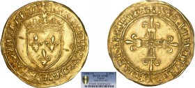 LOUIS XII le Père du peuple (1498-1514)
Écu d'or au soleil de Provence, 3e type - variété
A - SUP 53 (SUP-)
Très Rare !! - PCGS AU58

Ex CGF
D 6...