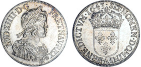 LOUIS XIV le Grand (1643-1715)
1/2 écu blanc à la mèche courte
1643 A . - SPL 60 (SUP+)
légères griffures


DR 271, D 1462, GR 168
PARIS - ARGE...