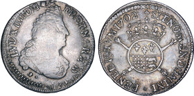 LOUIS XIV le Grand (1643-1715)
1/2 écu de Béarn aux insignes
1702 PAU - TTB 35 (TTB)
Rarissime !!!


DR 353, D 1542, GR 190, KM# 327
PAU - ARGE...
