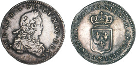 LOUIS XV le Bien aimé (1715-1774)
1/6 d'écu de France
1723 & - TTB 35 (TTB)
rf - Très Rare !!


DR 545, D 1668-1668a, GR 297, KM# 454
AIX EN PR...