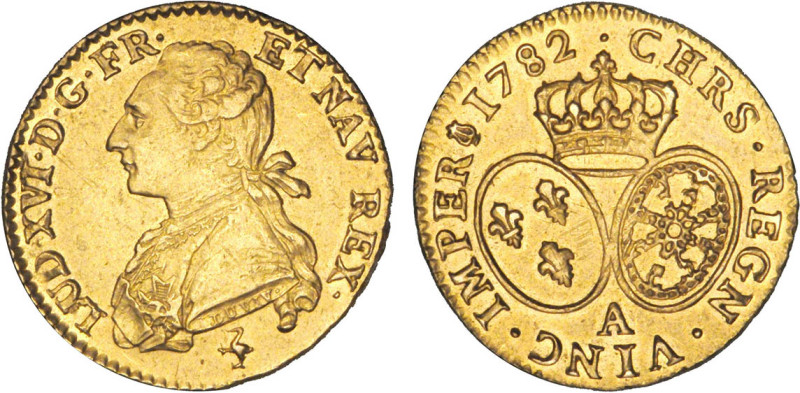 LOUIS XVI (1774-1792/93)
Louis d'or aux lunettes & au buste habillé
1782 A - S...