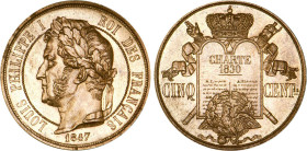 5 CENTIMES
CINQ CENT. Louis Philippe I, type à la charte de 1830
1847 - SPL 62 (SUP++)
Rare !


G 149, KM# Pn 37
 - BRONZE - 4,70g
 ----------...