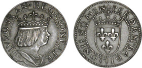 1/4 FRANC, 25 CENTIMES
25 CENTIMES (module de) au type du ducat de Louis XII couronné - 1881
N.D. - SPL 61 (SUP+)
Argent - Très Rare !!


VG 396...