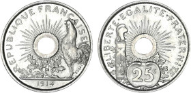 1/4 FRANC, 25 CENTIMES
25 c, 2e ESSAI de Pillet
1914 - FDC 64 (FDC)
24 mm - Rare !


G 376
 - NICKEL - 4,98g
 --------------------------------...