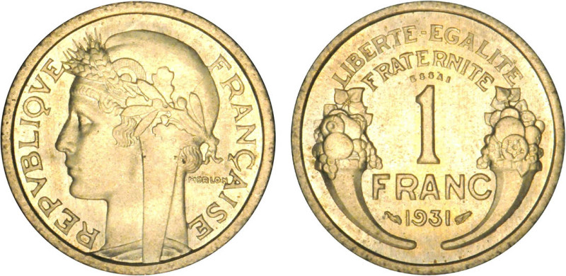 1 FRANC
1 FRANC type Morlon (cuivre aluminium)
1931 - SPL 62 (SUP++)
ESSAI - ...