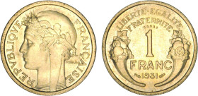 1 FRANC
1 FRANC type Morlon (cuivre aluminium)
1931 - SPL 62 (SUP++)
ESSAI - Assez Rare !


G 470, F 219, KM# 885
 - CUPRO-ALUMINIUM - 
 -----...