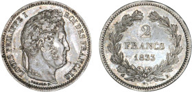 2 FRANCS
2 FRANCS Louis-Philippe I
1833 B - SUP 53 (SUP-)
Rare !


G 520, F 260, KM# 743
ROUEN - ARGENT - 9,96g
 -----------------------------...