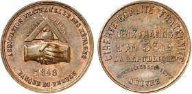 2 FRANCS
2 FRANCS, de la banque du peuple (1848)
AN 56 - SUP 58 (SUP)
Rare ! - léger paillage

VG 3212, M 1398
- BRONZE - 11,00g
--------------...