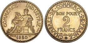 2 FRANCS
2 FRANCS Chambres de commerce
1920 - SPL 63 (SUP++)
ESSAI - Rare !


G 533, F 267, KM# 877
 - CUPRO-ALUMINIUM - 
 -------------------...