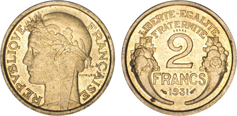 2 FRANCS
2 FRANCS type Morlon (cuivre aluminium)
1931 - SPL 62 (SUP++)
ESSAI ...