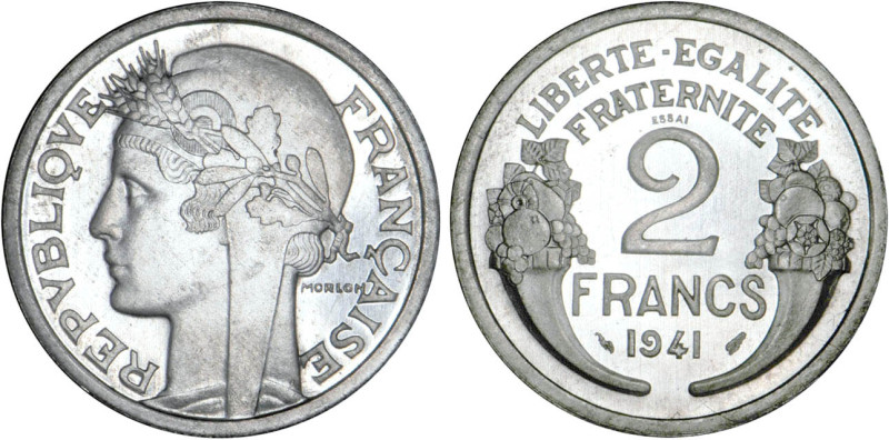 2 FRANCS
2 FRANCS type Morlon (aluminium)
1941 - FDC 64 (FDC)
ESSAI alu. 3,05...