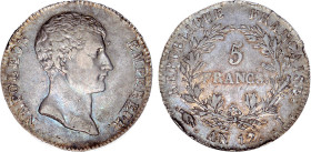 5 FRANCS
5 FRANCS Napoléon empereur (type intermédiaire)
AN12 I - TTB 40 (TTB+)
Rare ! - légers coups tranche


G 579, F 302, KM# 660
LIMOGES -...