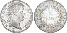 5 FRANCS
5 FRANCS au revers Empire Français
1812 MA - TTB 40 (TTB+)
Rare !


G 584, F 307, KM# 694
MARSEILLE - ARGENT - 
 --------------------...