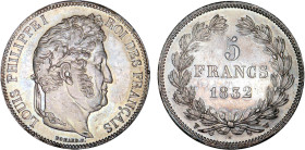 5 FRANCS
5 FRANCS Louis-Philippe I, tête laurée
1832 W - SPL 62 (SUP++)
Rare en l'état !


G 678, F 324, KM# 749
LILLE - ARGENT - 
 ----------...