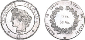 5 FRANCS
5 FRANCS (concours) Essai de module à la Cérès en nickel, 30 m/m 12gr
18__ - SPL 61 (SUP+)
Très Rare !!


VG 5353, M 2615, KM# Pn96v
 ...