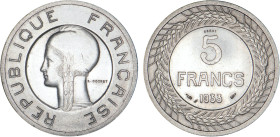 5 FRANCS
5 FRANCS ESSAI de Cochet
1933 - SPL 60 (SUP+)
Nickel - Rare !


G 754, Maz 2560
 - NICKEL - 
 ---------------------------------------...