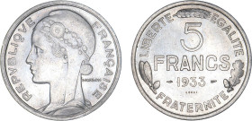 5 FRANCS
5 FRANCS ESSAI de Morlon
1933 - SPL 61 (SUP+)
Nickel - Rare !


G 757
 - NICKEL - 12,00g
 ----------------------------------------
5...