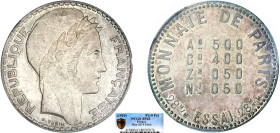 10 FRANCS
10 FRANCS (module de) ESSAI d'alliage (1928)
ND - SPL 62 (SUP++)
Très Rare !! - PCGS SP63


G 800, GEM 172.1
 - ARGENT - 9,64g
 ----...