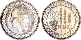 100 FRANCS
100 FRANCS projet de Bazor
1950 - FDC 64 (FDC)
ESSAI - Très Rare !!


G 890, M 2754, GEM 224
 - CUPRO-NICKEL - 8,55g
 -------------...