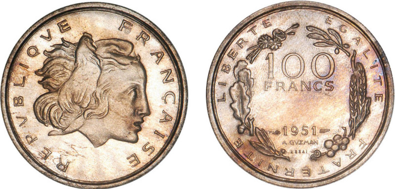 100 FRANCS
100 FRANCS premier projet de Guzman
1951 - SPL 63 (SUP++)
ESSAI - ...