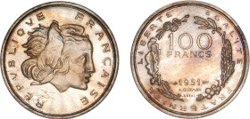 100 FRANCS
100 FRANCS premier projet de Guzman
1951 - SPL 63 (SUP++)
ESSAI - Très Rare !!


G 895, GEM 229.1
 - CUPRO-NICKEL - 8,65g
 --------...