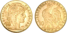 10 FRANCS OR
10 FRANCS or, type Marianne
1910 - SUP 59 (SUP)



G 1017, F 509, KM# 846
 - OR - 
 ----------------------------------------
10 ...