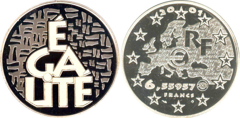 SÉRIE DEVISE RÉPUBLICAINE
6,55957 FRANCS Égalité (blanc)
2001 - FDC 66 (FDC)
...