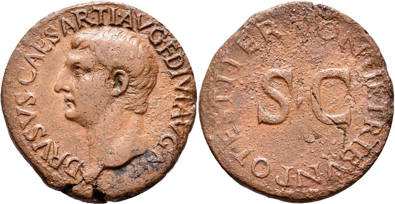 Drusus Minor (+ 23 n.Chr.): Drusus Minor +23: Bronze - As (unter Tiberius), Rom,...