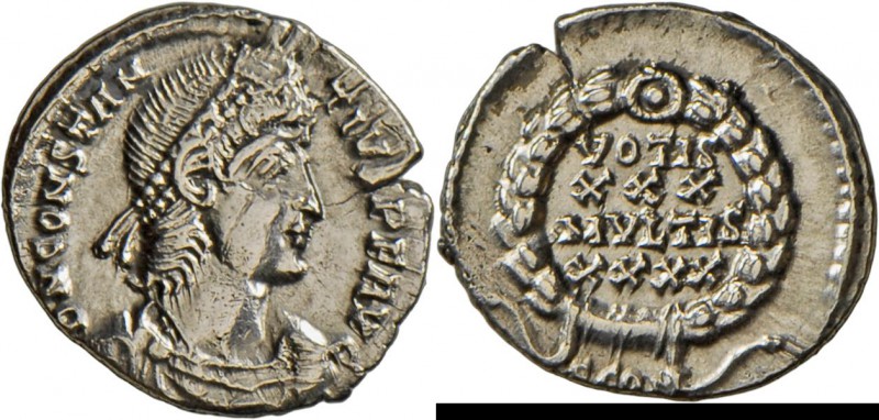 Constantius II. (324 - 337 - 361): AR Siliqua, 2,07g, Mzst. Arelate (353-355 n.)...