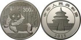 China - Volksrepublik: 300 Yuan 2015, Silber Panda, 1 kg 999/1000 Silber. Inklusive Zertifikat, Etui und Umverpackung.
 [taxed under margin system]