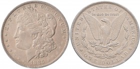 Vereinigte Staaten von Amerika: Morgan Dollar 1885 O, New Orleans, matte finish, KM# 110, 26,73 g, vorzüglich.
 [taxed under margin system]