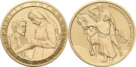 Österreich: 50 Euro 2003 Nächstenliebe aus der Serie 2000 Jahre Christentum. KM# 3102, Friedberg 939. 10,14 g 986/1000 Gold. In Kapsel, Schatulle, mit...