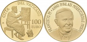 Vatikan: Franziskus: Set 3 Goldmünzen 2016: 20 Euro und 50 Euro Päpstliches Heiligtum des Heiligen Hauses von Loreto, 6,0 g + 15,0 g. Dazu noch die 10...