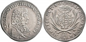 Altdeutschland und RDR bis 1800: Sachsen, Johann Georg II. 1656-1680: 2/3 Taler 1675 CR (Dresden). Davenport 805, Kohl 226. 15,53 g. Vorzüglich
 [tax...