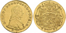 Altdeutschland und RDR bis 1800: Salzburg-Erzbistum, Hieronymus Graf von Colloredo 1772-1803: Gold-Dukat 1791, 3,46 g. Friedberg 880, Zöttl 3159, Prob...