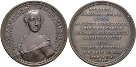 Altdeutschland und RDR bis 1800: Straßburg: Bronzemedaille 1750, unsigniert, auf die im Alter von fast 27 Jahren verstorbene, in Straßburg geborene Ma...