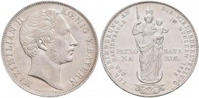 Bayern: Maximilian II. Joseph 1848-1864: Doppelgulden 1855, Mariengulden, AKS 168, Jaeger 84, winz. Kratzer, sonst vorzüglich.
 [taxed under margin s...