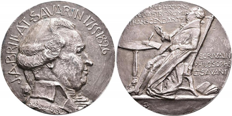 Medaillen alle Welt: Frankreich: Versilberte Bronzgußemedaille 1957, auf Jeann A...