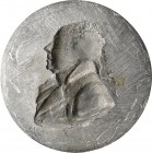 Medaillen alle Welt: Großbritannien: Einseitige Hohlmedaille aus Zinn ohne Jahreszahl (1809) mit Portrait von Geschäftsmann Matthew (Matthaeus) Boulto...