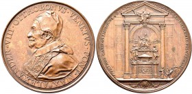 Medaillen alle Welt: Italien-Kirchenstaat, Alexander VIII. 1689-1691: Bronzemedaille 1700, posthume Prägung, Stempel von F. de Saint Urbain, auf die G...