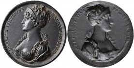 Medaillen alle Welt: Russland, Alexander I. 1801-1825: Eisengußmedaille o. J. von Detler, auf Elisabeth Alexejewna, geborene Luise Marie Auguste Prinz...