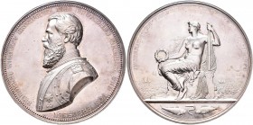 Medaillen Deutschland: Brandenburg-Preussen, Wilhelm I. 1861-1888: Silbermedaille 1880 von Karl Schwenzer, auf die Internationale Fischerei-Ausstellun...
